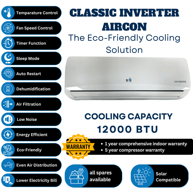 Blu-Star Classic Inverter Air Conditioner 12000 BTU